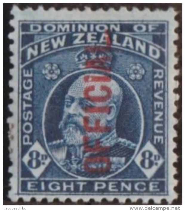 New Zealand    .     SG   .     O  76b        .       *   .    Mint-hinged   .   /   .   Ongebruikt - Dienstzegels