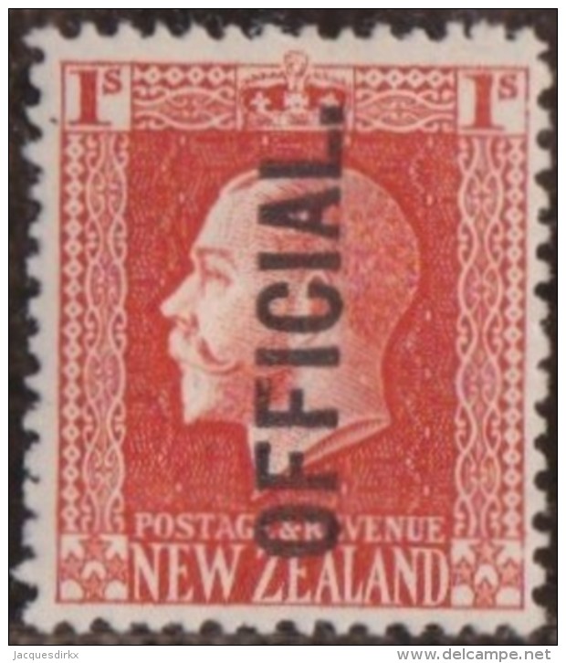 New Zealand    .     SG   .     O  105        .       *   .    Mint-hinged   .   /   .   Ongebruikt - Dienstzegels