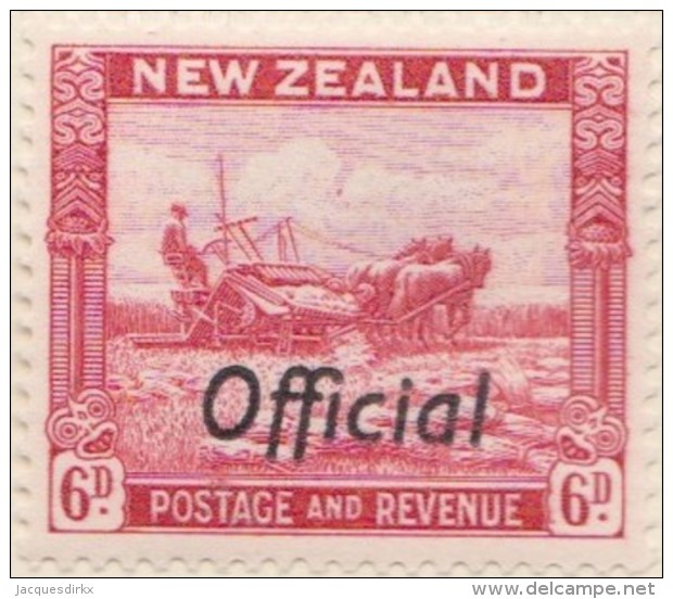 New Zealand    .     SG   .     O  127c         .       *   .    Mint-hinged   .   /   .   Ongebruikt - Dienstzegels