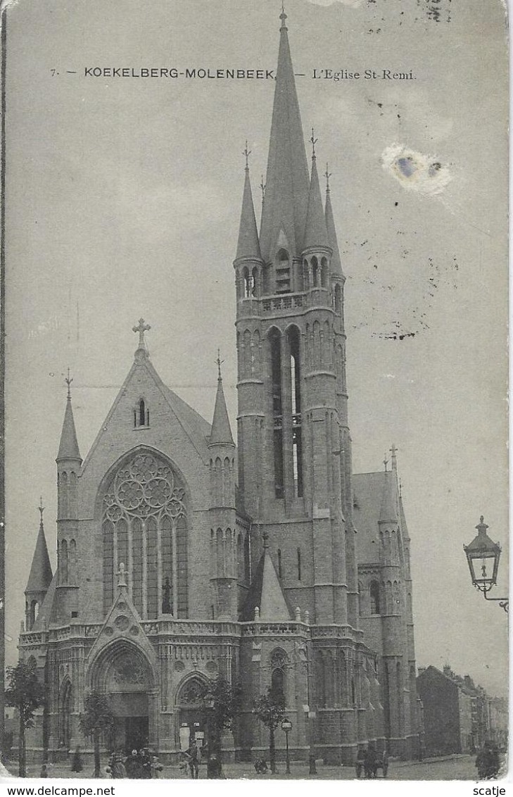 Koekelberg-Molenbeek   -   L'Eglise  St-Remi.  -  1910 - Koekelberg