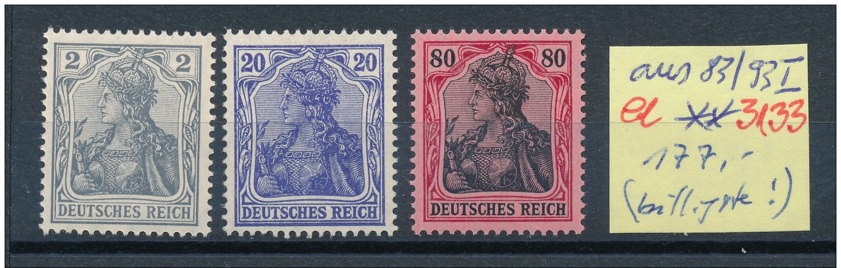 D.-Reich  Aus 83-93 I ** ( Ee3133  ) Siehe Scan ! - Unused Stamps