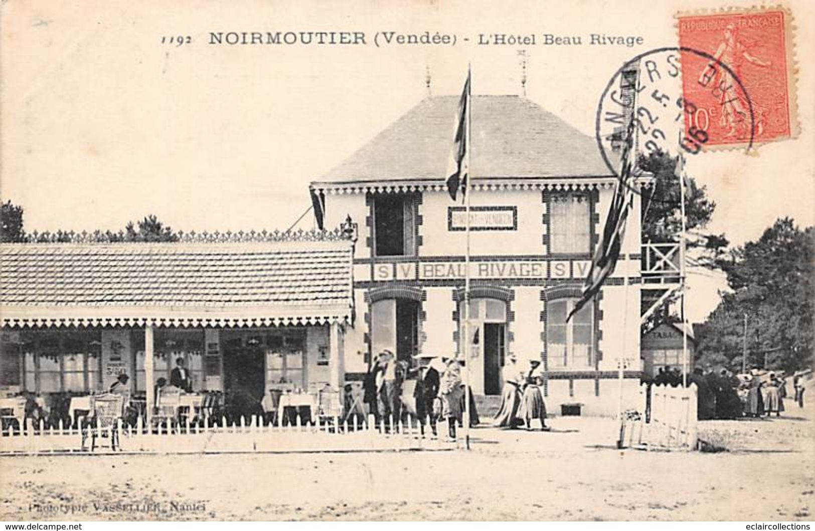 Ile De Noirmoutier   85      L'Hôtel Beau-Rivage       ( 1 Voir Scan) - Ile De Noirmoutier