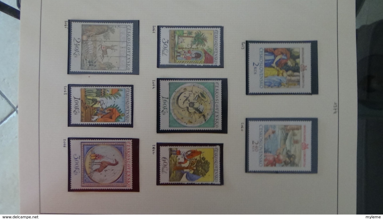 Collection de timbres Tchecoslovaquie ** N° 1615 à 2659 manque 7 timbres . Voir commentaires