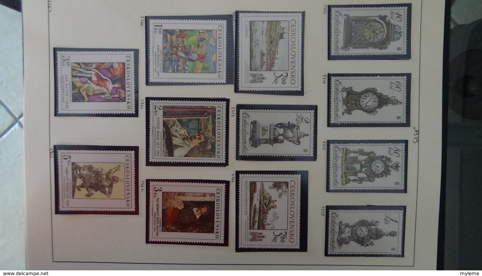 Collection de timbres Tchecoslovaquie ** N° 1615 à 2659 manque 7 timbres . Voir commentaires