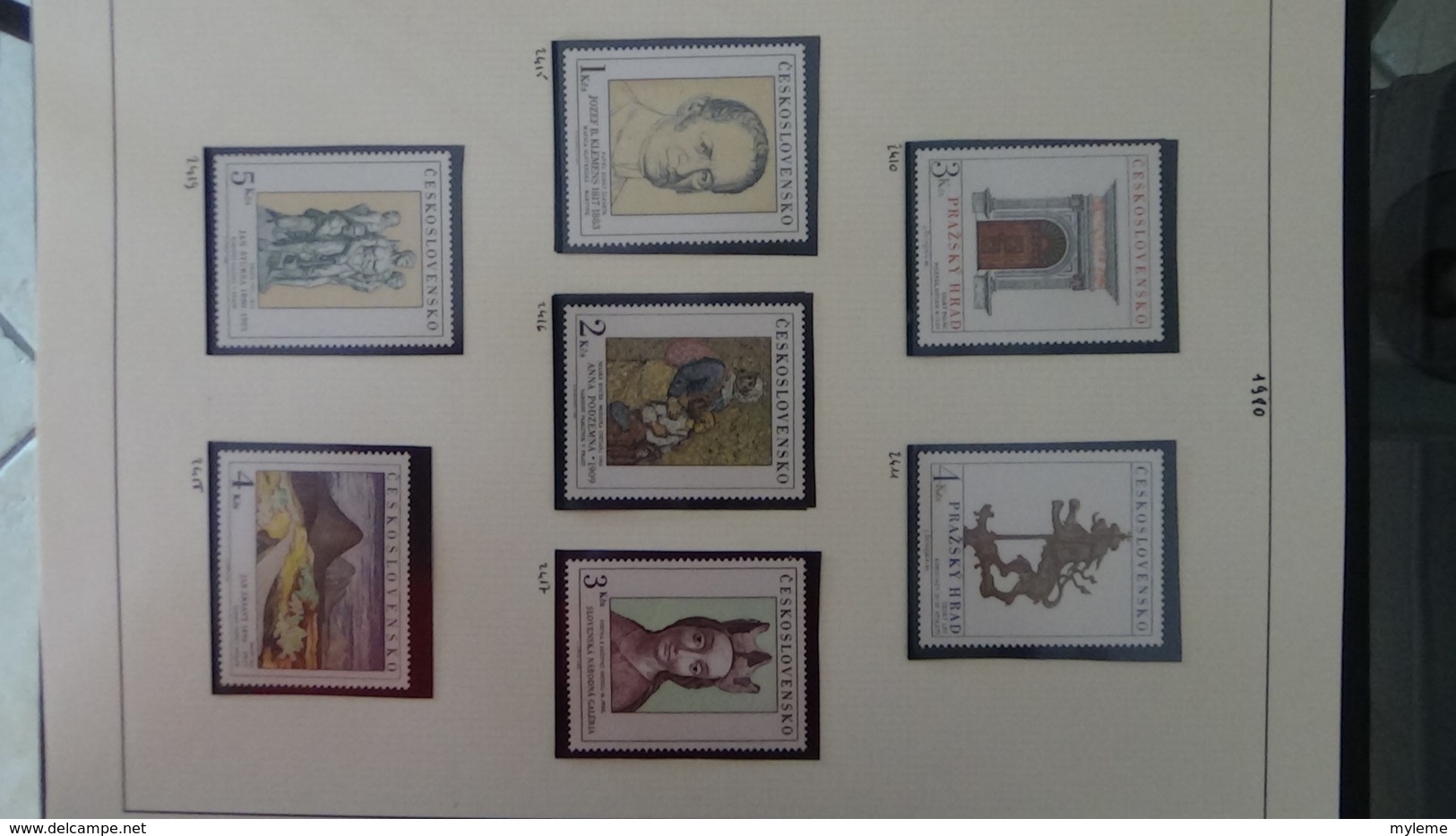 Collection de timbres Tchecoslovaquie ** N° 1615 à 2659 manque 7 timbres . Voir commentaires