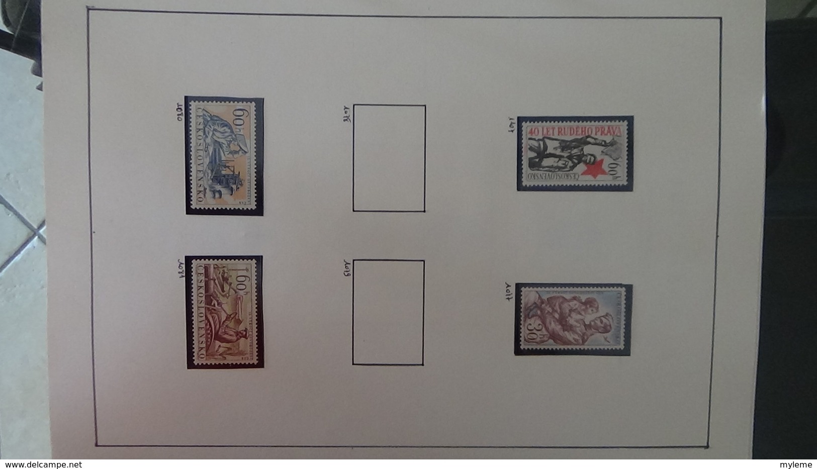 Collection de timbres Tchecoslovaquie ** N° 1037 à 1613  . Voir commentaires