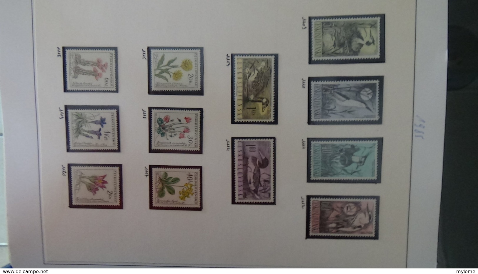 Collection de timbres Tchecoslovaquie ** N° 1037 à 1613  . Voir commentaires