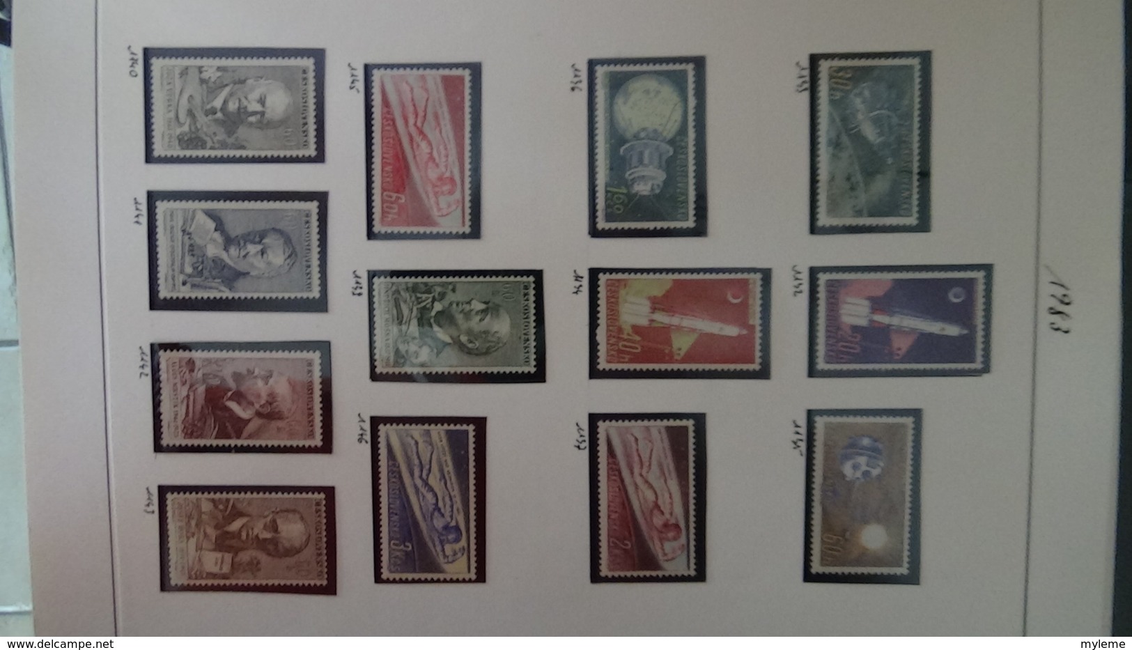 Collection de timbres Tchecoslovaquie ** N° 1037 à 1613  . Voir commentaires