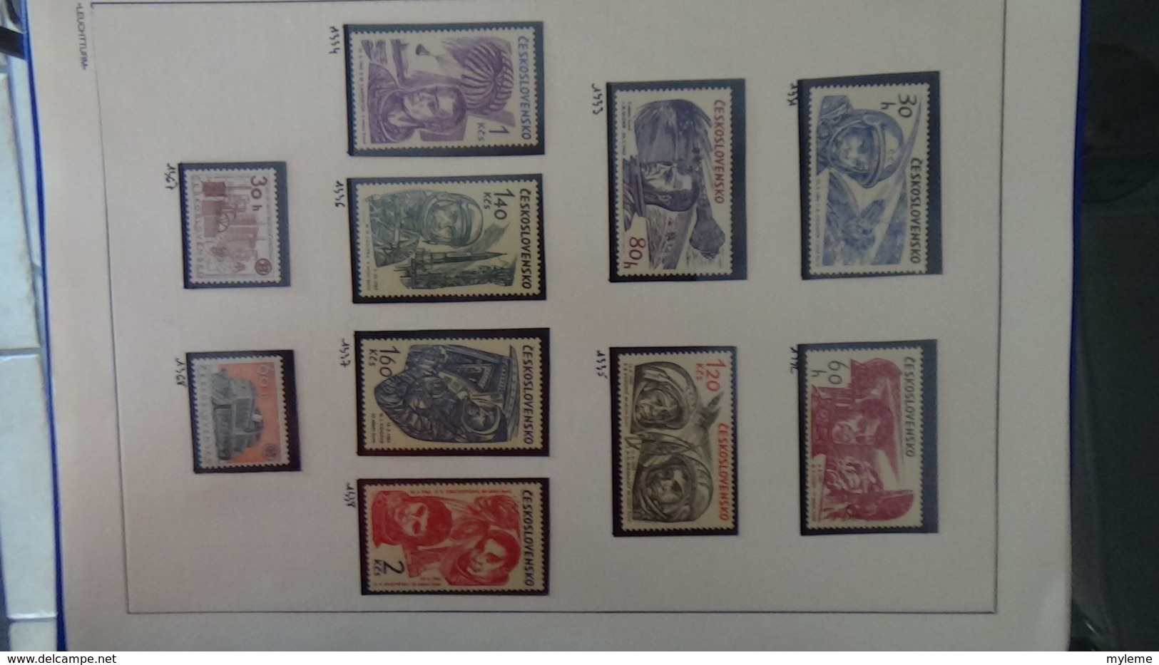 Collection de timbres Tchecoslovaquie ** N° 1037 à 1613  . Voir commentaires