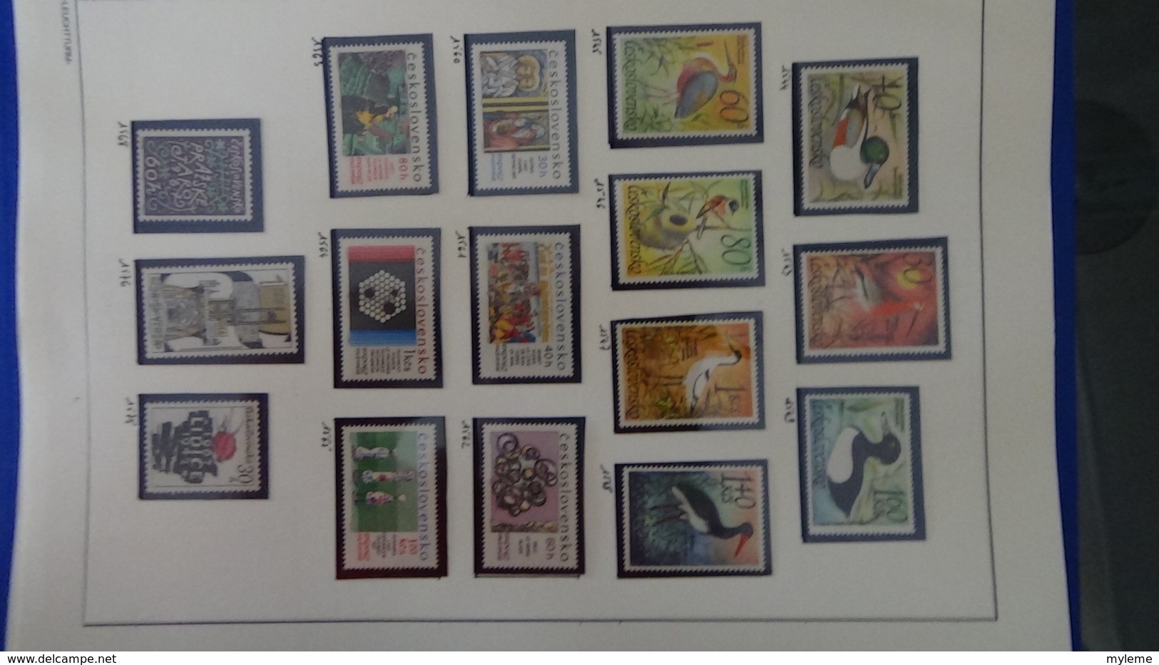 Collection de timbres Tchecoslovaquie ** N° 1037 à 1613  . Voir commentaires
