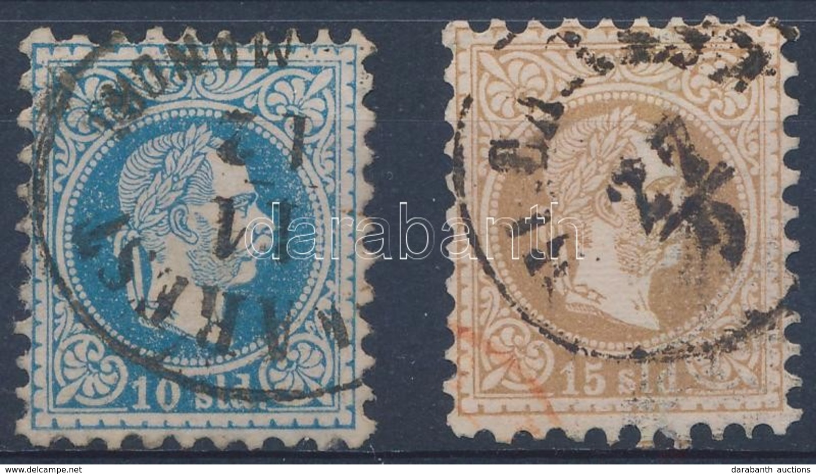 O Magyar Posta Romániában 1867 10sld és 15sld - Other & Unclassified