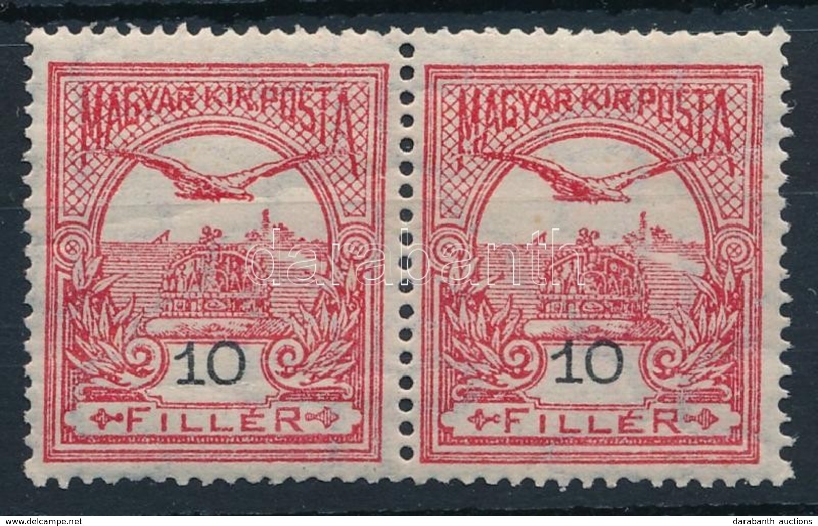 ** 1913 Turul 10f Pár A Keretbe Csúszott értékszámokkal - Other & Unclassified