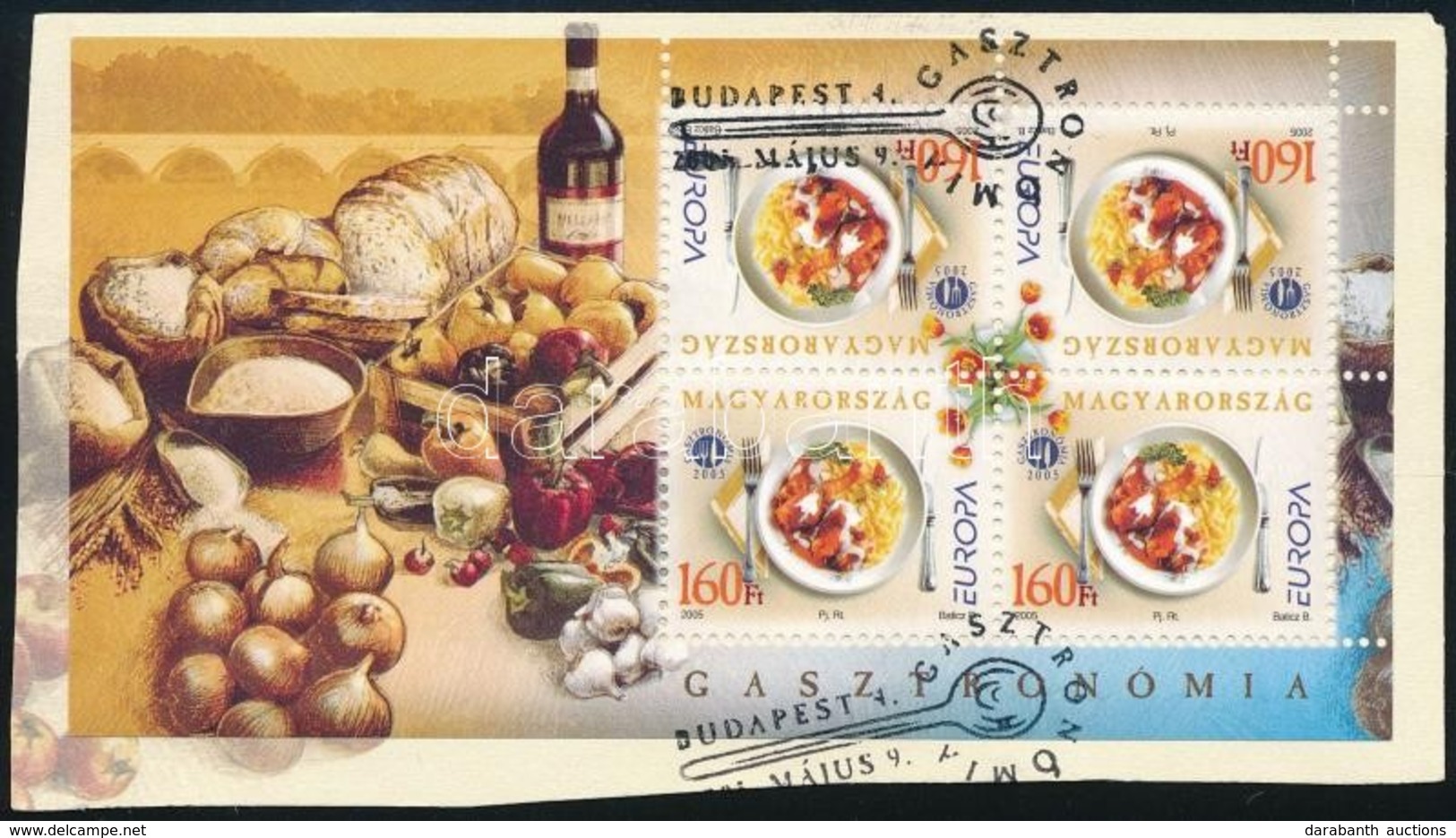 2005 Europa CEPT 10 Db Blokk FDC Kivágáson (17.000) - Other & Unclassified