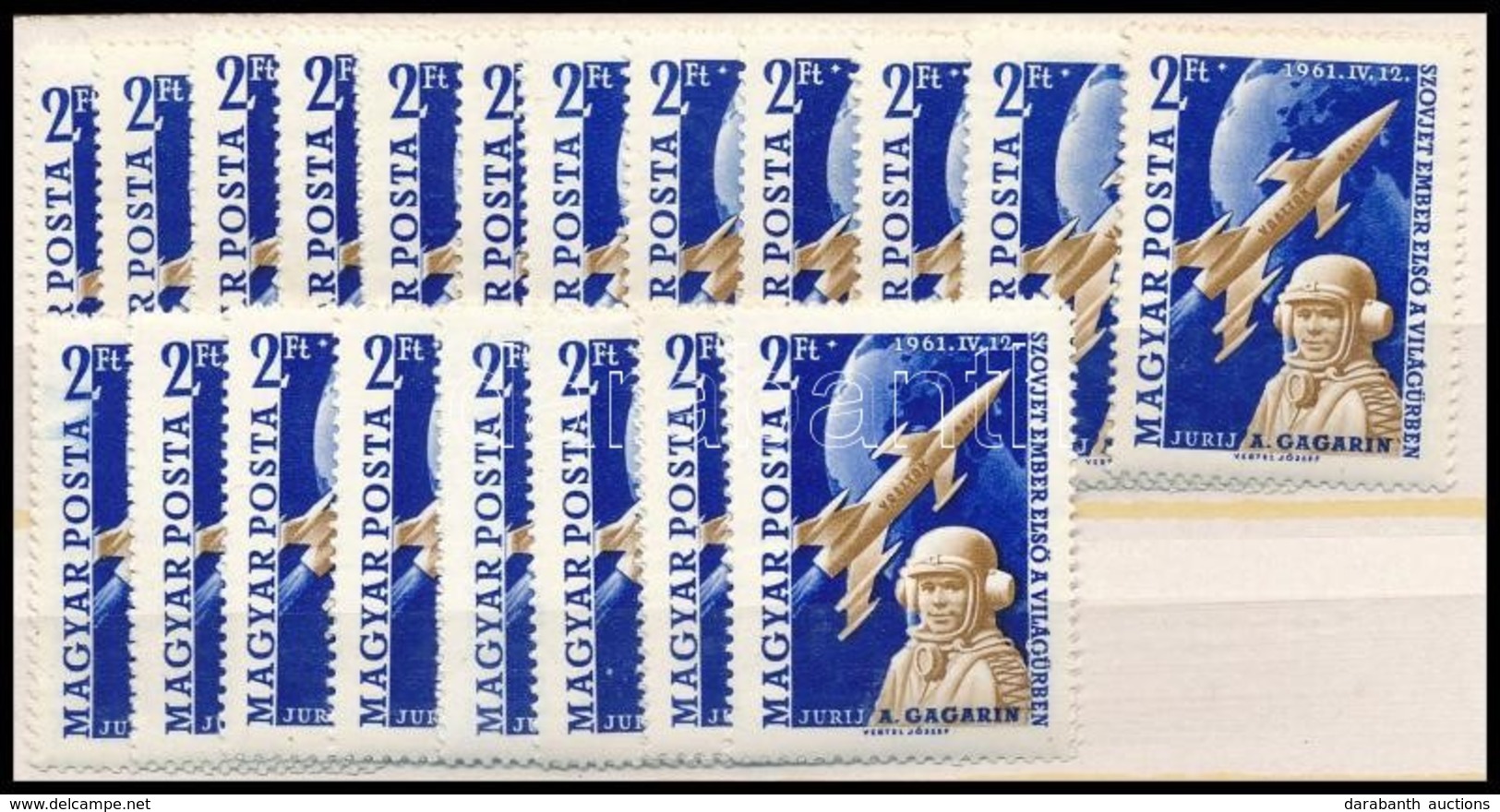 ** 1961 20 Db Gagarin Sor (10.000) - Andere & Zonder Classificatie
