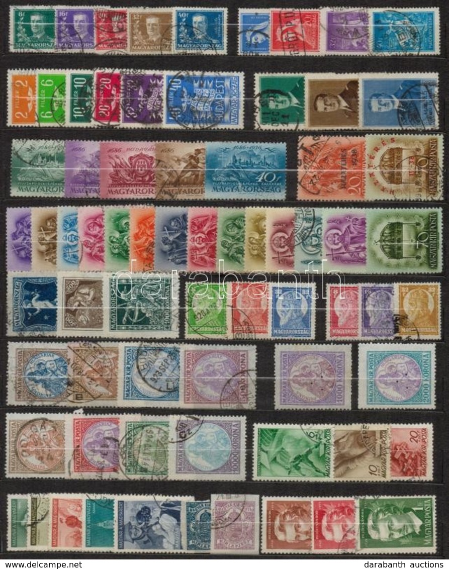 ** * O 1921-1955 80 Db Sor, Közte Eltolódások, Lemezhibák, érdekességek 3 Db Nagyalakú Berakólapon (42.000) - Other & Unclassified