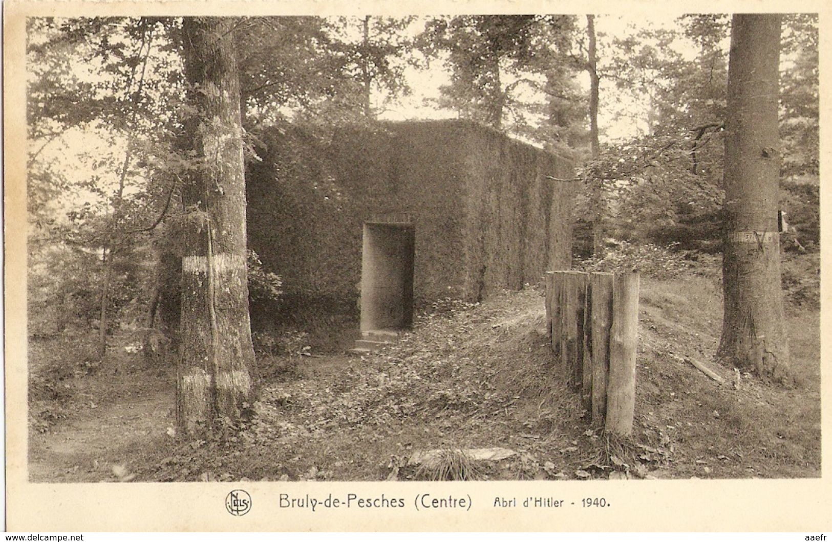 CPA Belgique Juin 1940 -  Q.G. D' Hitler à Bruly-de-Pesches (Couvin) - Le Bunker D' Hitler - War 1939-45