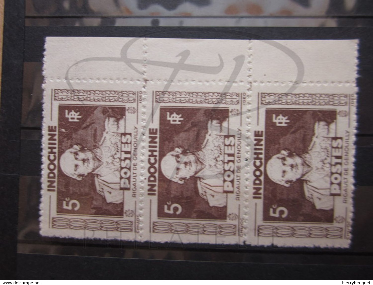 VEND BEAUX TIMBRES D ' INDOCHINE N° 265 EN BANDE DE 3 +BDF , XX !!! - Neufs