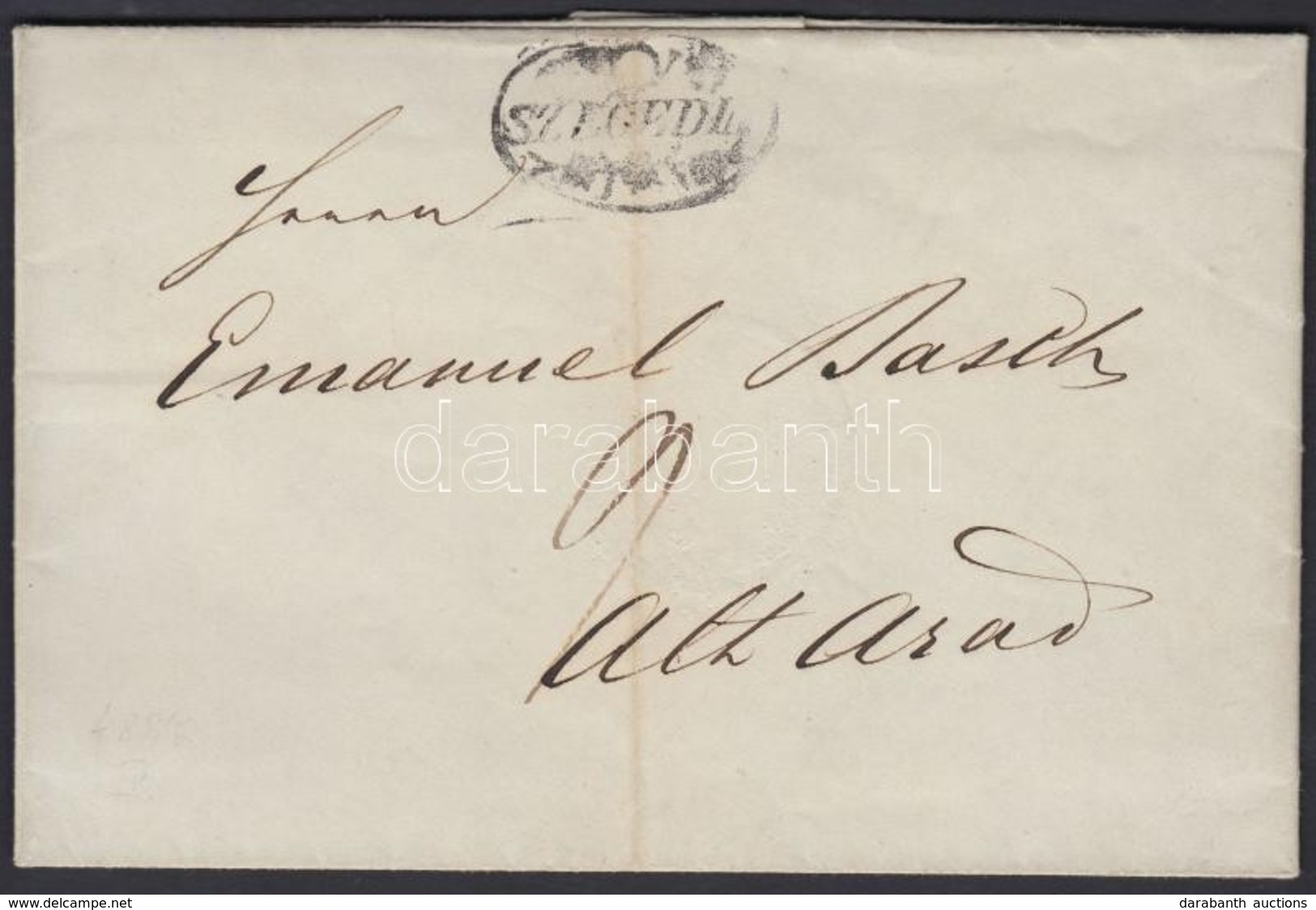 1846 Portós Levél / Unpaid Cover 'SZEGEDIN' - Alt Arad - Other & Unclassified