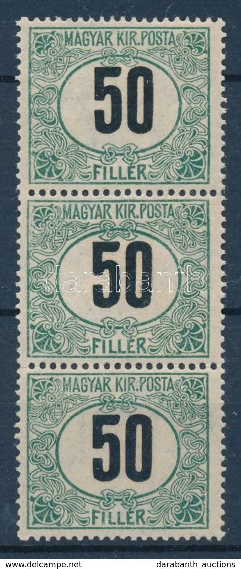 ** 1905 Zöldportó 50f ,,B' Hármascsík - Altri & Non Classificati