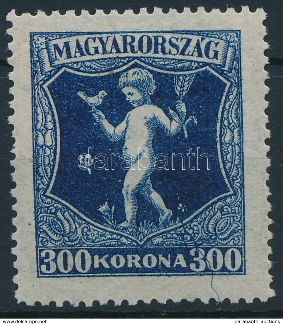 * 1923 Jótékonyság 300K, Sz?rszál Kék Lenyomatával - Other & Unclassified