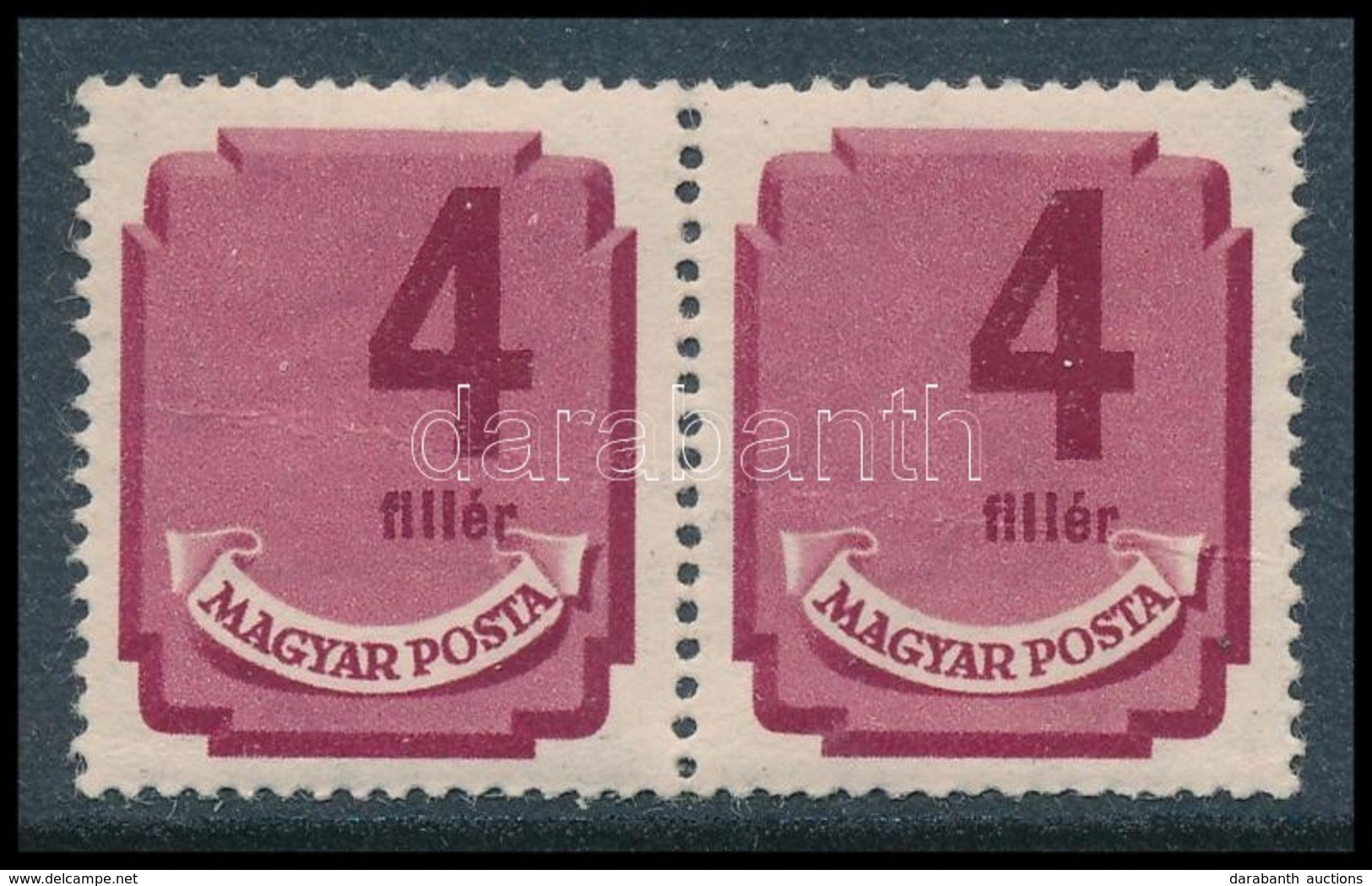 ** 1946 Forint-fillér Portó 4f Pár Elcsúszott értékszámokkal - Other & Unclassified