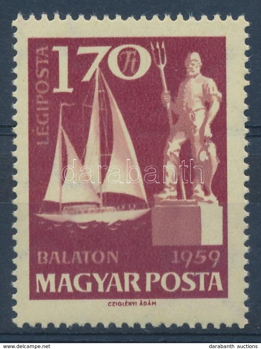 ** 1959 Balaton 1,70Ft 'fehér Folt A Halon' Lemezhiba - Other & Unclassified