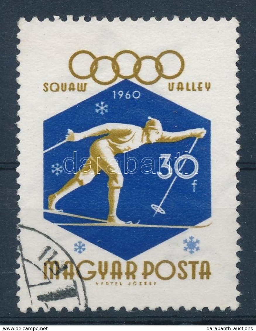 O 1963 Téli Olimpia 30f 'bekötött Ujj' Lemezhiba - Other & Unclassified