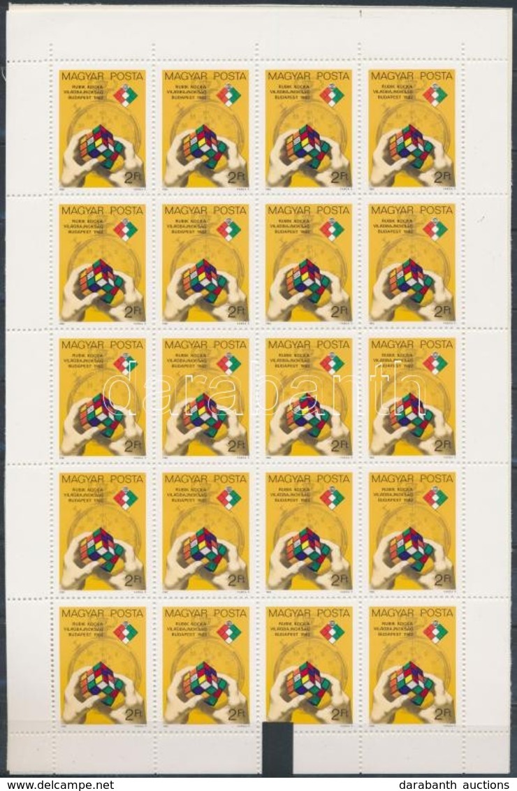 ** 1982 Rubik Kocka Világbajnokság Teljes ív - Other & Unclassified