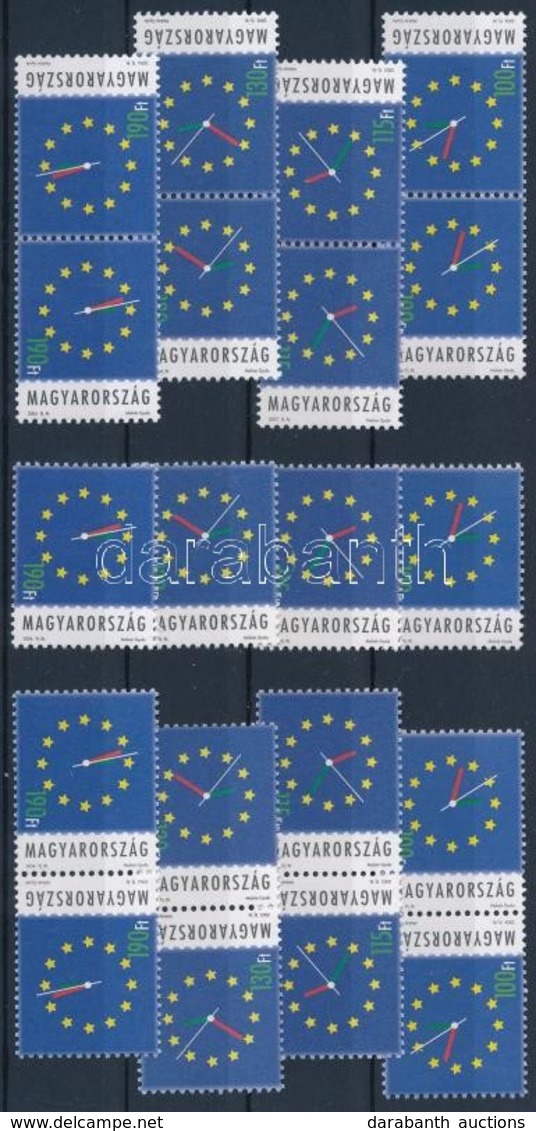 ** 2003-2004 Úton Az Európai Unióba I.-II.-III.-IV. Bélyeg, Pár és Fordított Pár - Autres & Non Classés