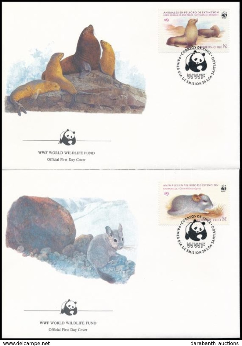 1984 WWF Sor 4 Db FDC-n Mi 1066-1069 - Other & Unclassified