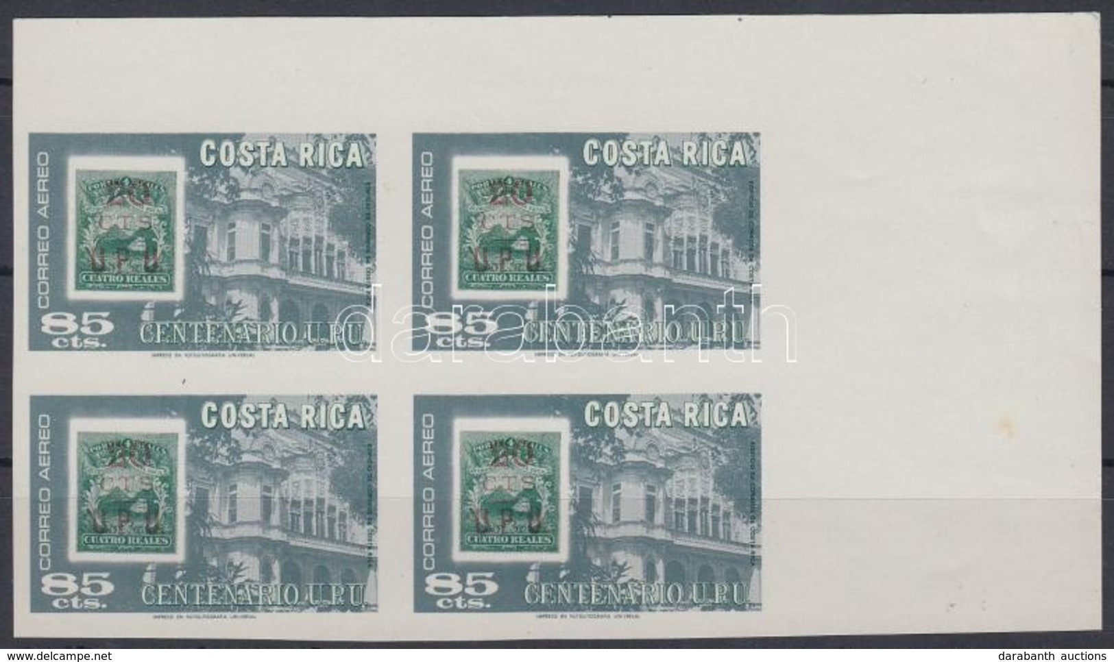 * 1976 100 éves Az UPU Mi 945 Fogazatlan Négyestömb - Other & Unclassified