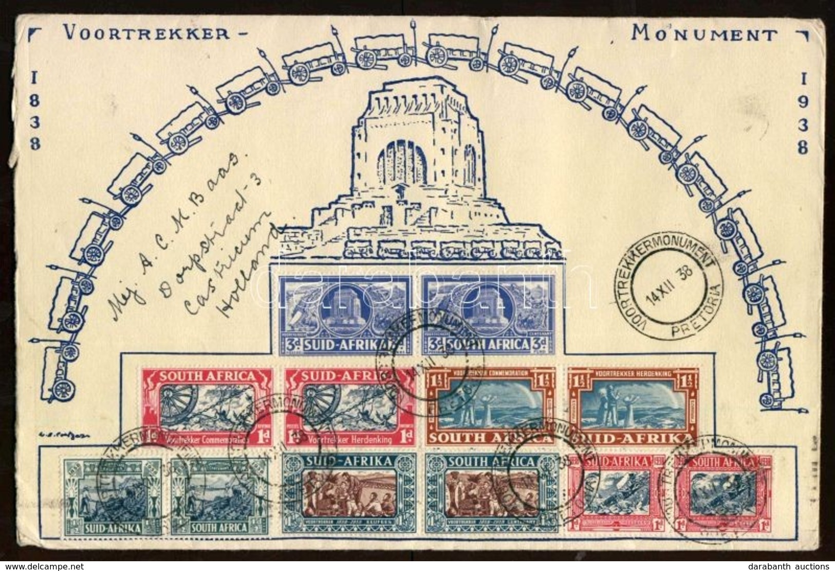 1938 Mi 119-130 Párok FDC Hollandiába / Pairs On FDC To Holland - Other & Unclassified