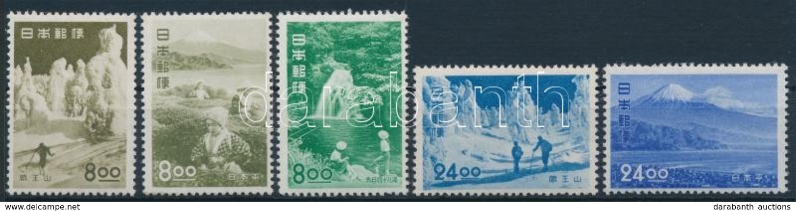 ** 1951 Látnivalók 5 érték Mi 514-515, 517, 524-525 - Other & Unclassified