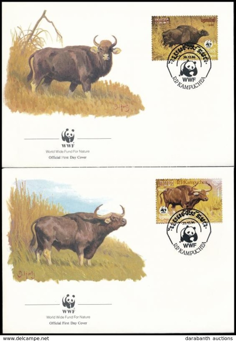 1986 WWF Sor 4 Db FDC-n Mi 823-826 - Other & Unclassified