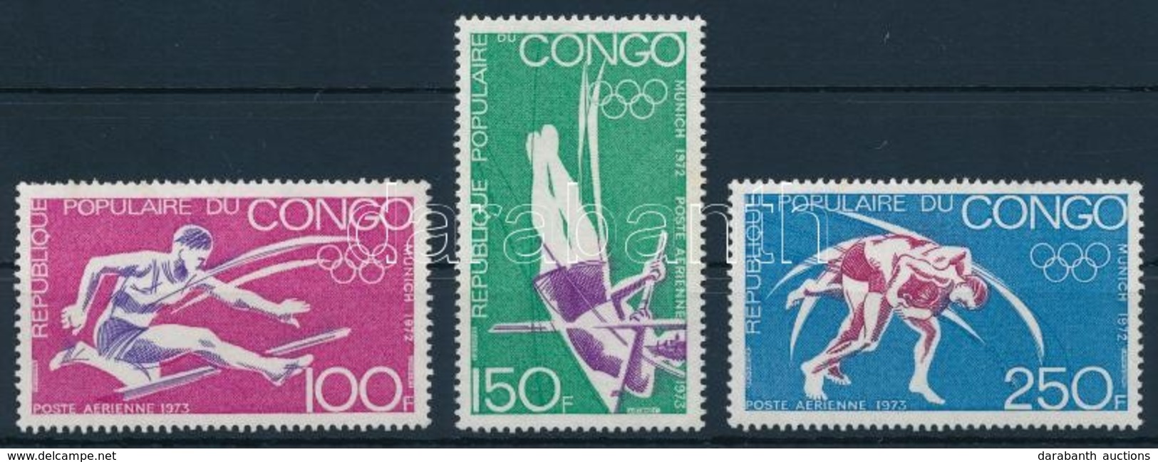 ** 1973 Nyári Olimpia: München Sor Mi 357-359 - Other & Unclassified