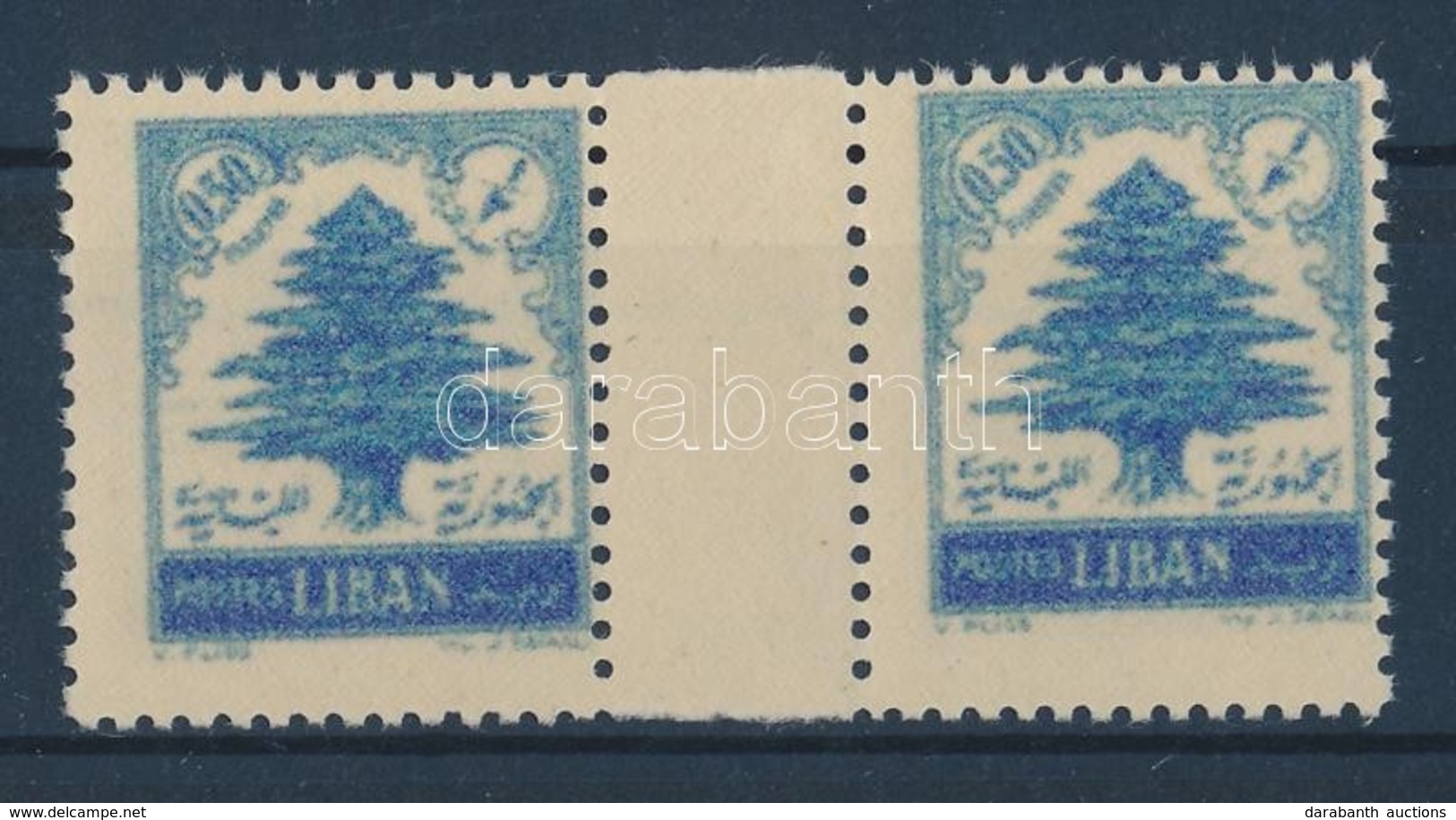 ** 1954 Forgalmi Mi 500 ívközéprészes Pár Kétoldali Nyomat / Gutter Pair Printed On Both Sides - Andere & Zonder Classificatie