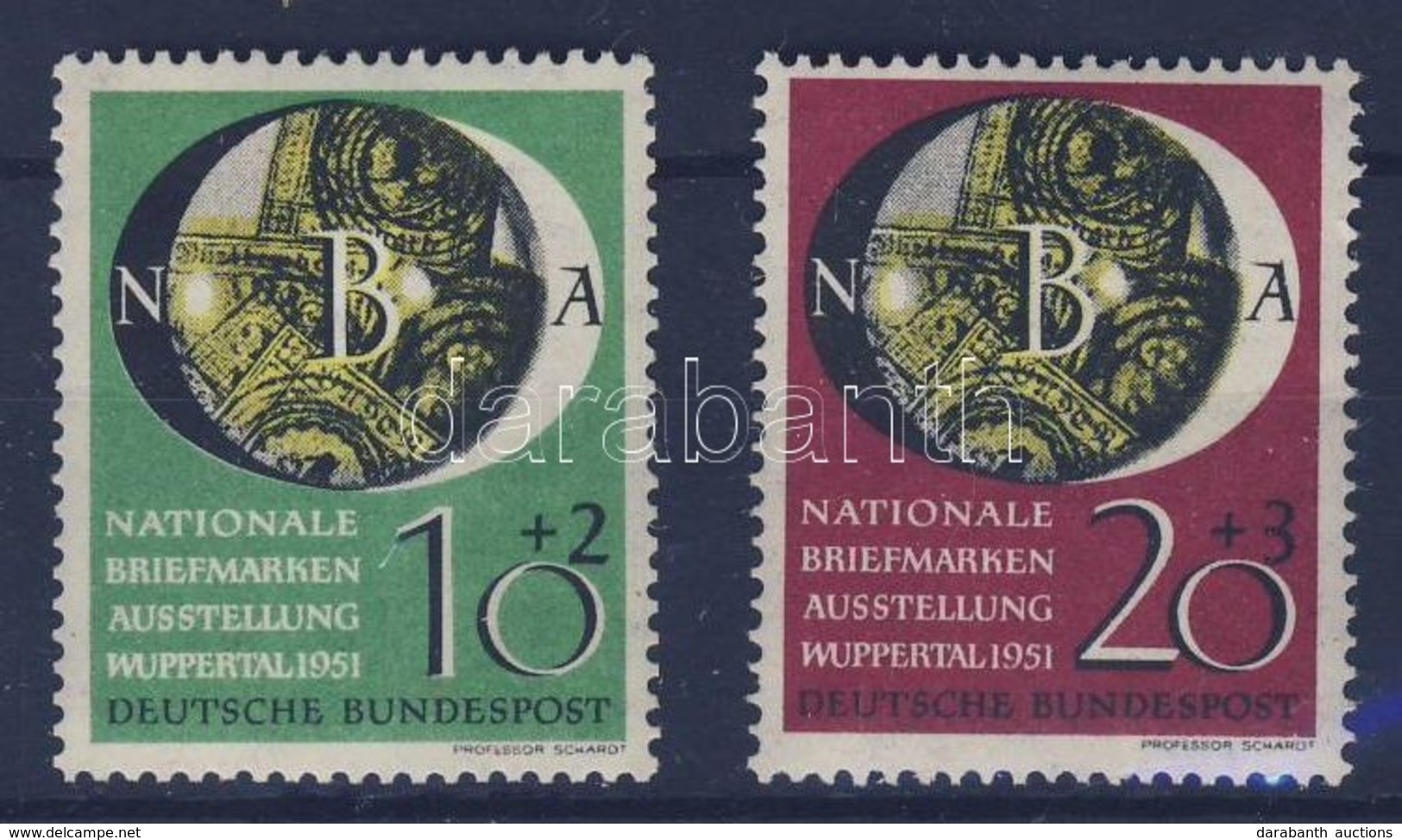 ** 1951 Nemzeti Bélyegkiállítás Sor Mi 141-142 - Altri & Non Classificati