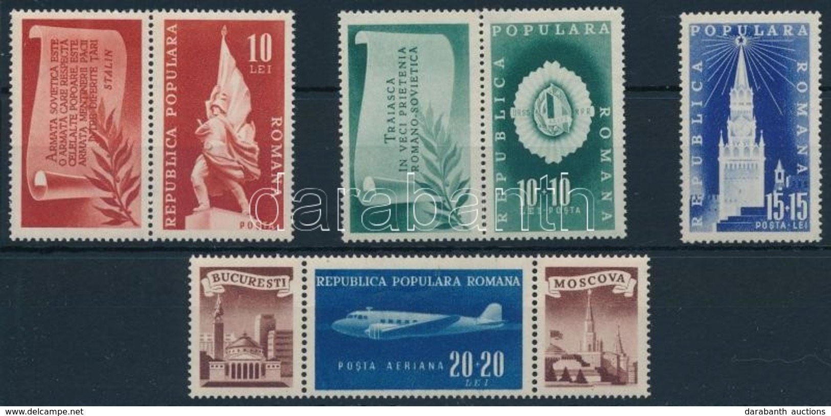 ** 1948 Kongresszus Sor Mi 1158-1161 (Mi 1158,1159 Szelvénnyel) - Other & Unclassified