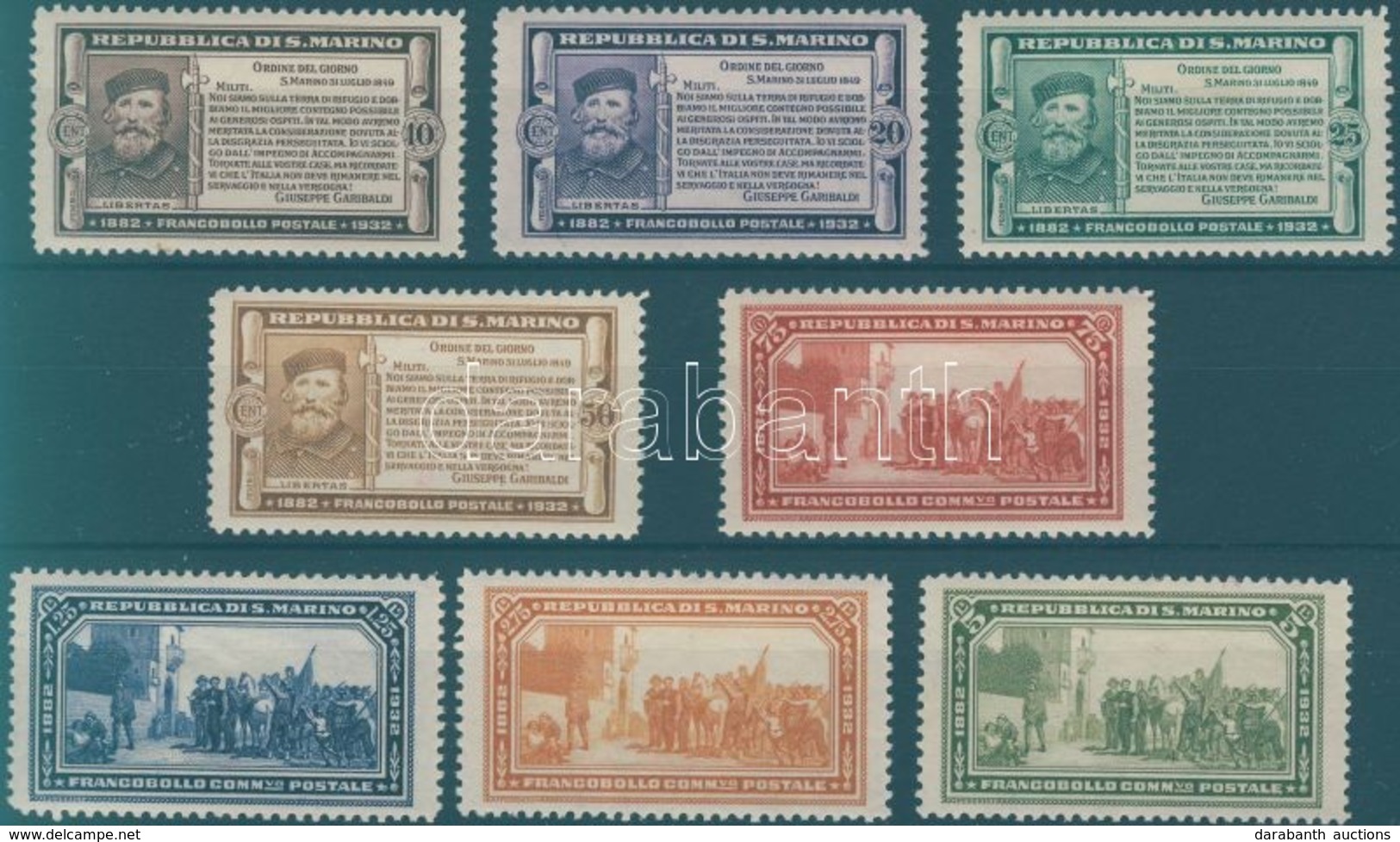 * 1932 Garibaldi Sor Mi 184-191 - Other & Unclassified