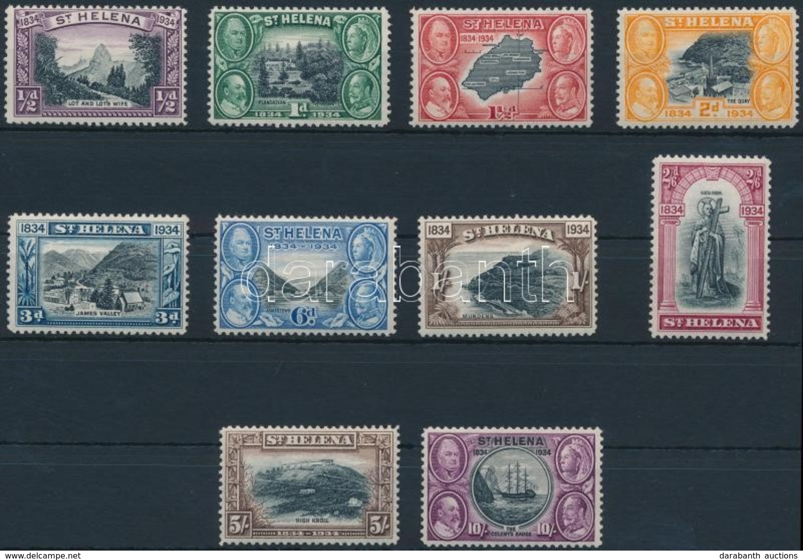 ** * 1934 Forgalmi Sor Mi 80-89 (Mi 89 Falcos / Hinged) - Other & Unclassified