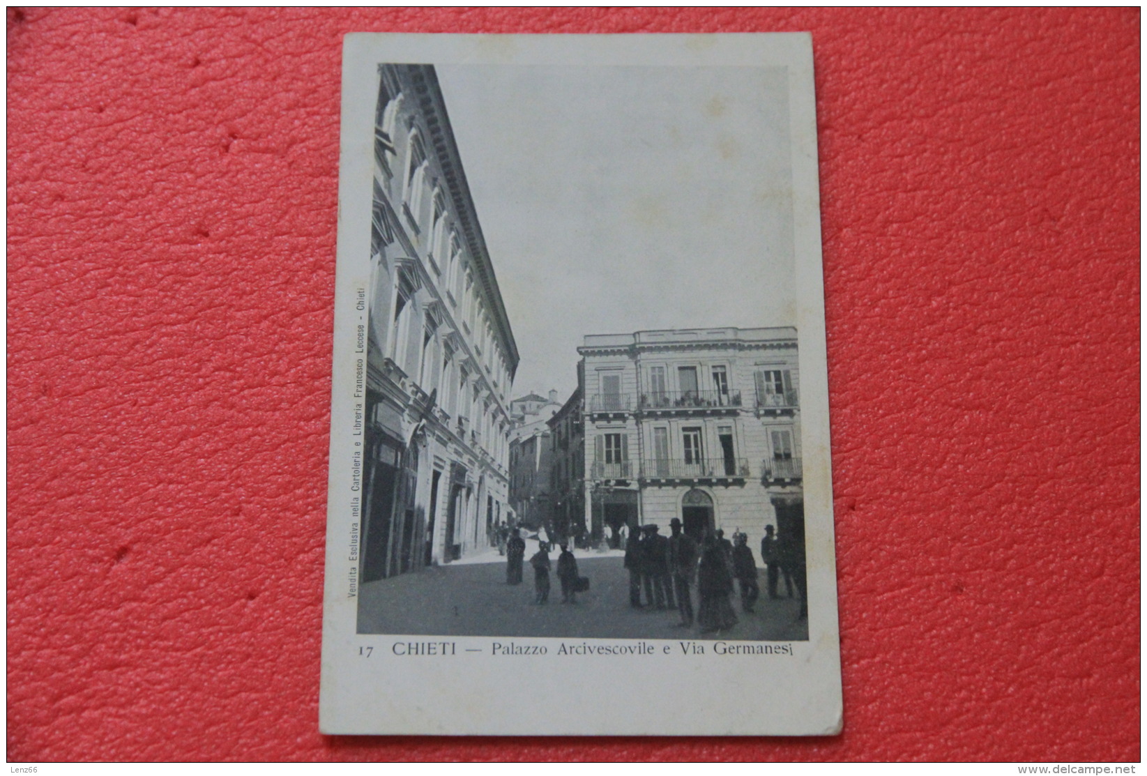 Chieti Via Germanesi Animata Primi 1900 NV - Autres & Non Classés