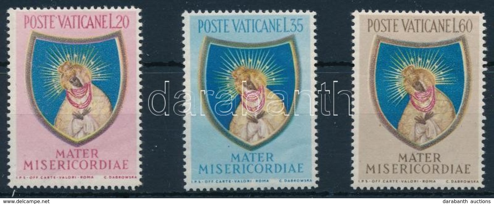 ** 1954 A Mária - év Vége Mi 227-229 - Other & Unclassified