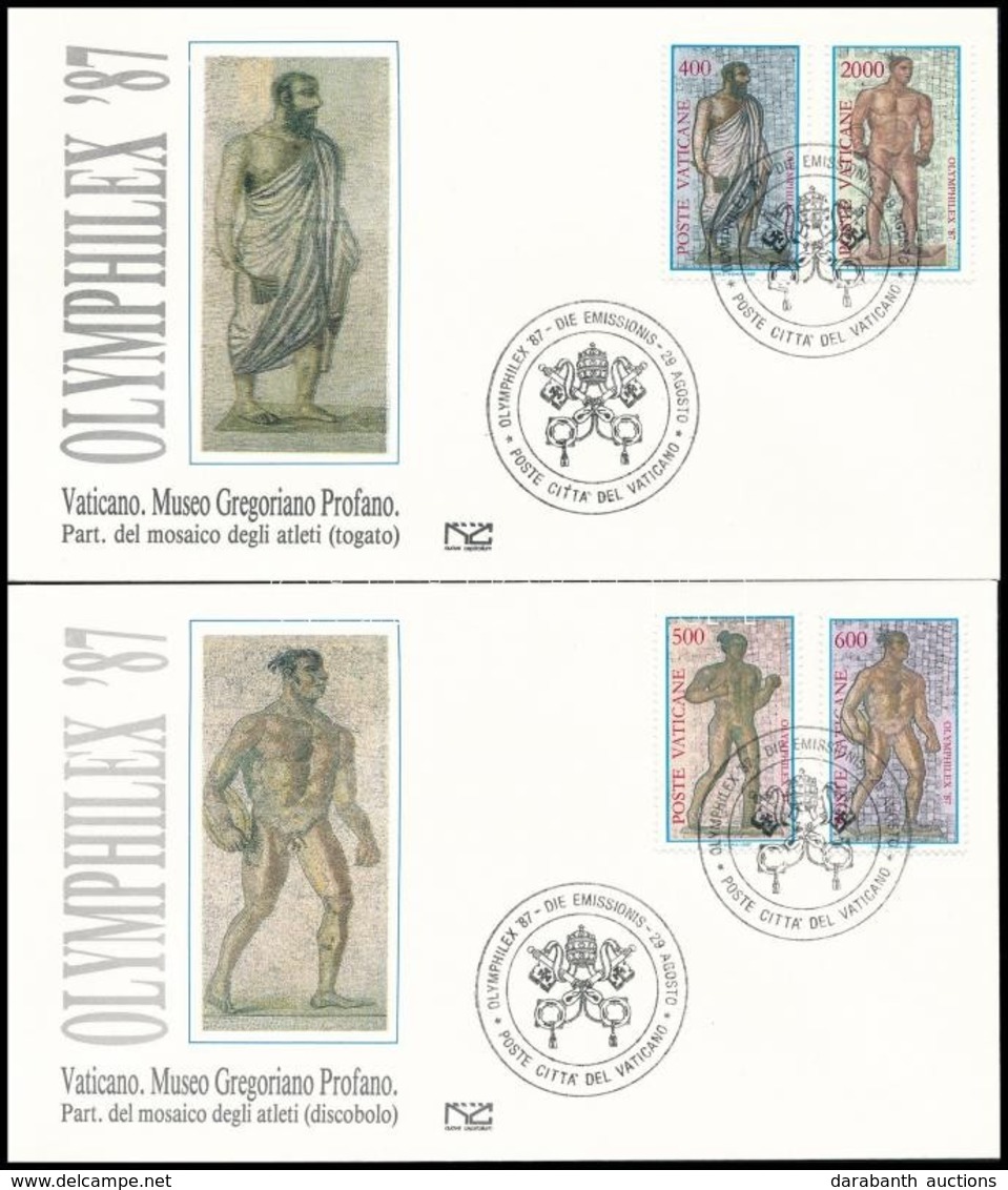 1987 Bélyegkiállítás Sor Mi 916-919 2 Db FDC-n - Andere & Zonder Classificatie