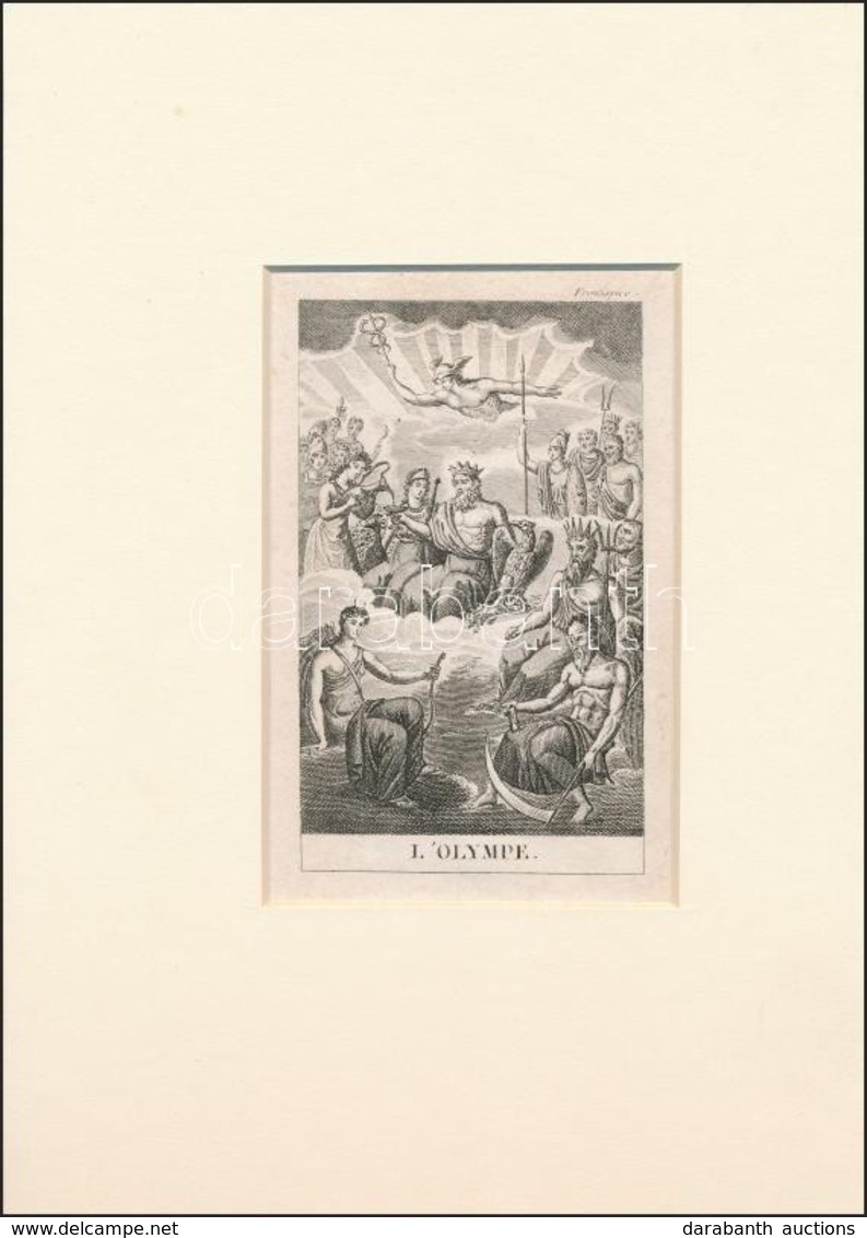 Cca 1880 2 Db Könyvillusztráció, Acélmetszet, Papír, Paszpartuban, 13×8 Cm - Estampes & Gravures