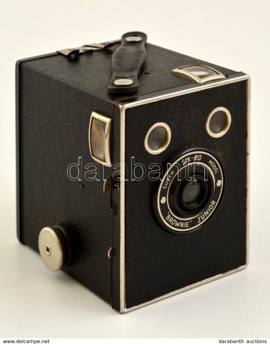 Cca 1935 Kodak Eastman Super Six-20 Brownie Junior Box Fényképez?gép, Szép állapotban / Vintage Kodak Box Camera In Good - Cameras