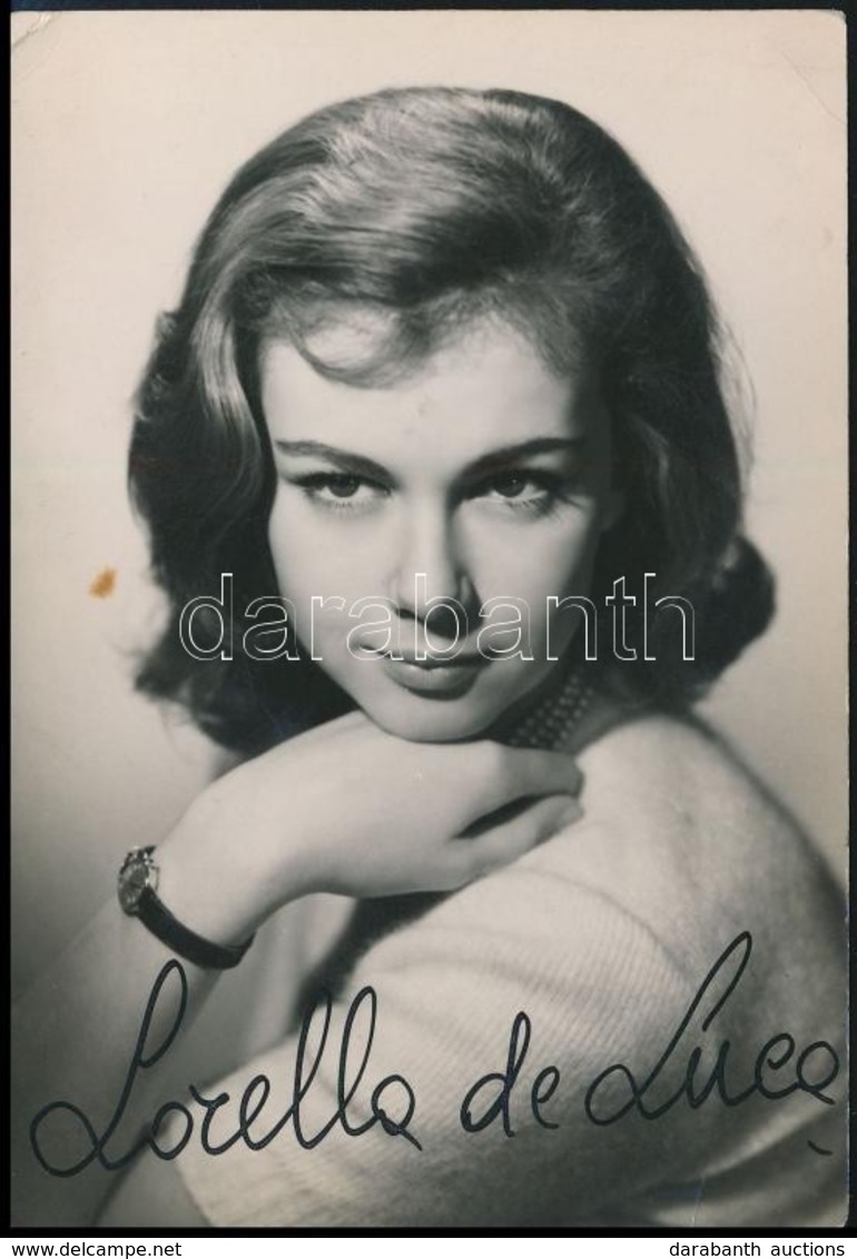 Lorella De Luca (1940-2014) Olasz Színészn? Aláírt Fotója / Autograph Signature Of Lorella De Luca Italian Actress - Other & Unclassified