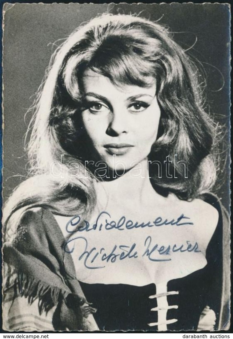 Michele Mercier  (1939-) Francia Színészn? Aláírt Fotója / Autograph Signature O French Actress - Other & Unclassified