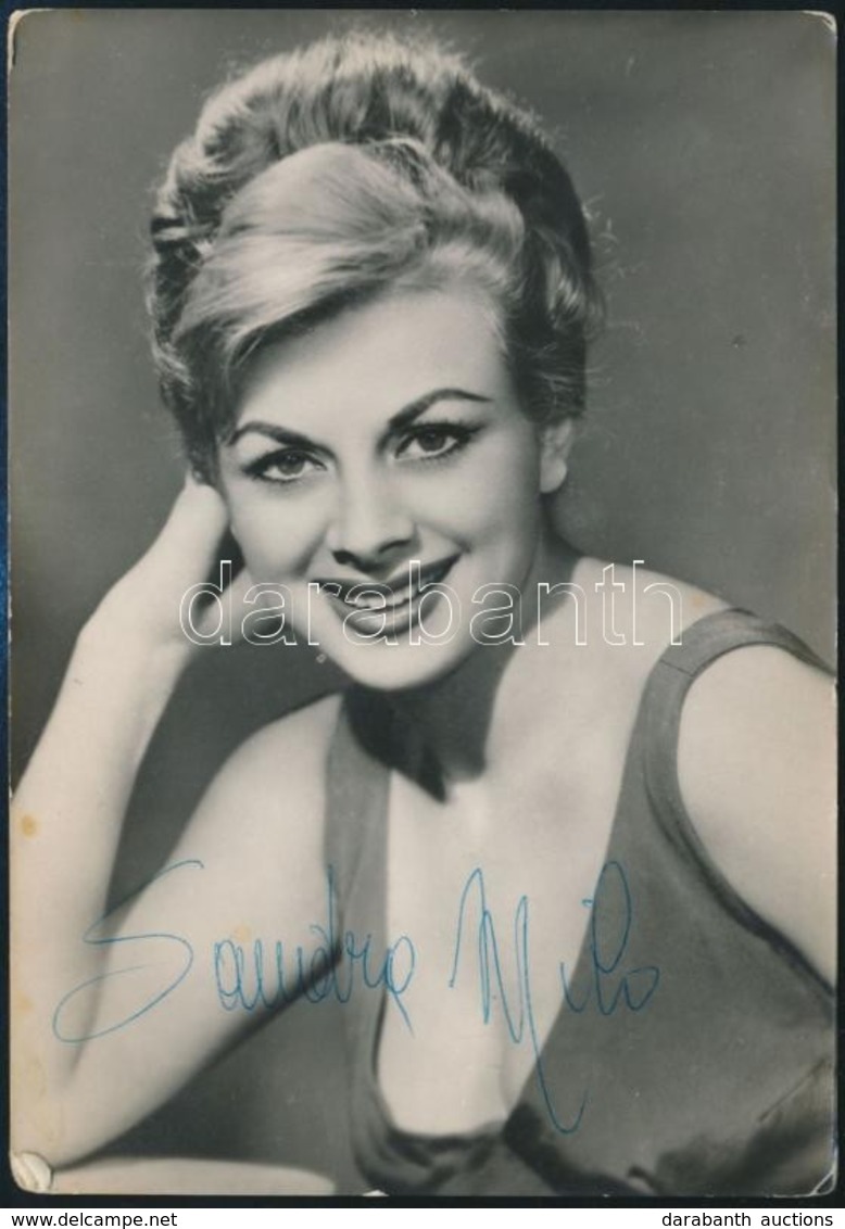 Sandra Milo (1935-) Olasz Színészn? Aláírt Fotója / Autograph Signed Photo, 14x9 Cm - Other & Unclassified