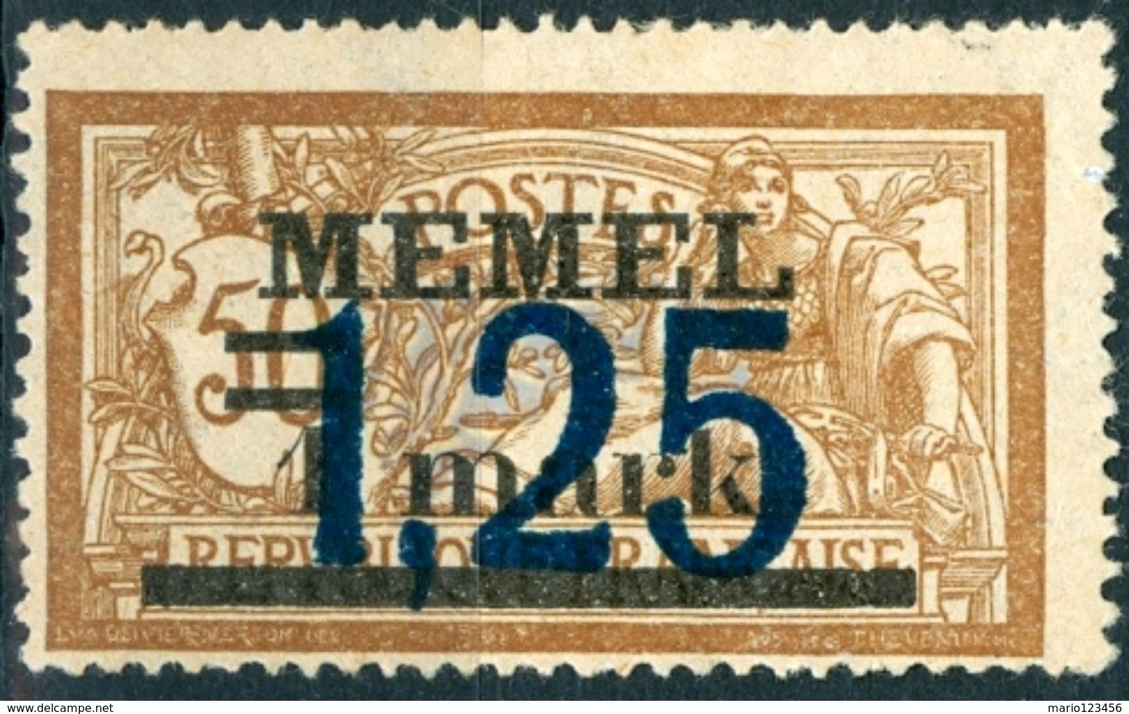 MEMEL, TIPO MERSON, 1922, FRANCOBOLLI NUOVI (MLH*) Michel 49-50   Scott 47-48 - Ungebraucht