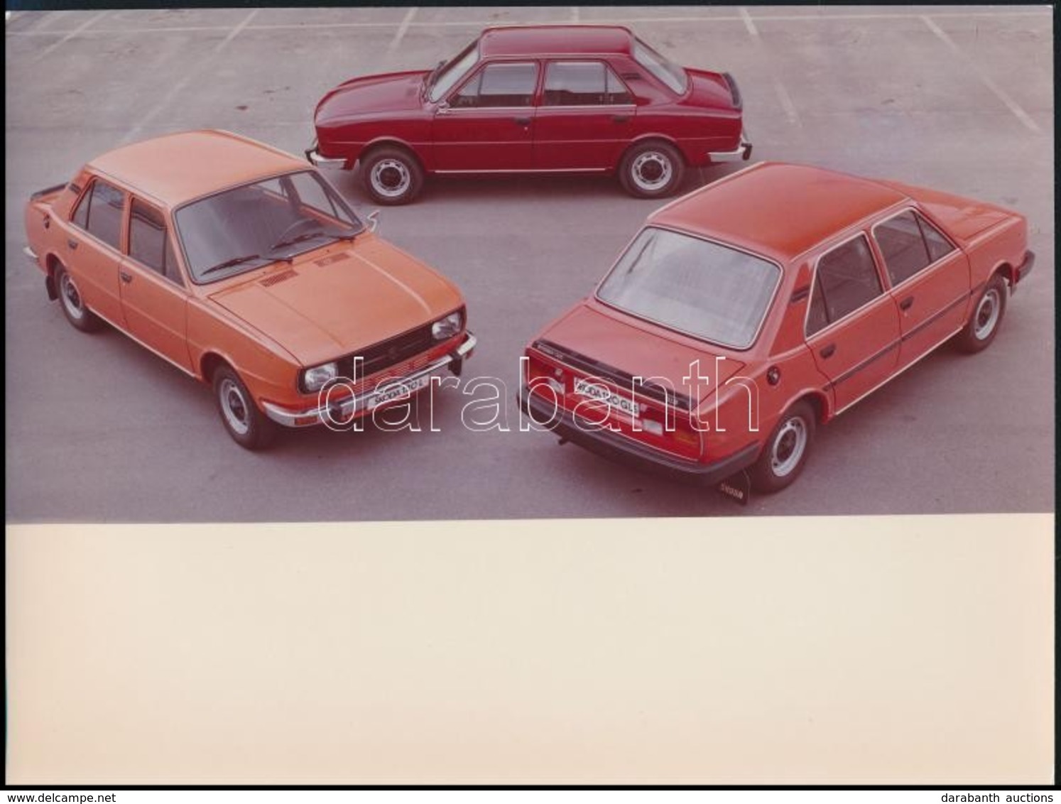 Cca 1976-1980 ?koda 120 L és 120 GLS Típusú Autó, Fotó, 18×24 Cm - Other & Unclassified